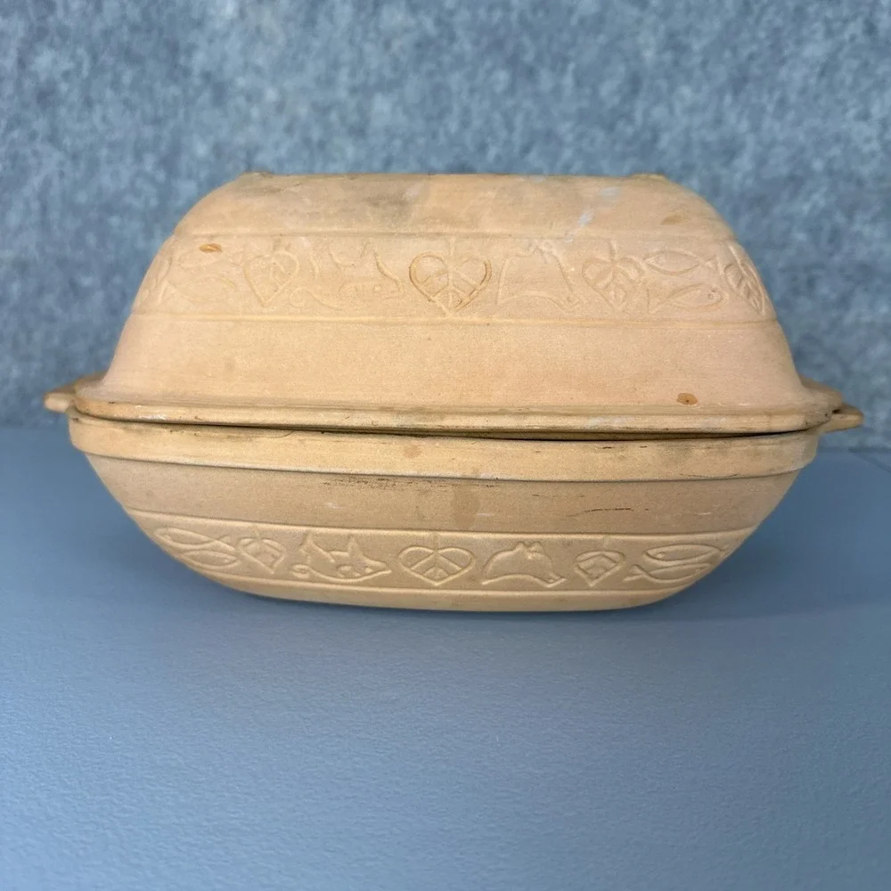 Romertopf 110 TerraCotta 10x7x6 Bread Clay Baker Roaster Dutch Oven Rico USA